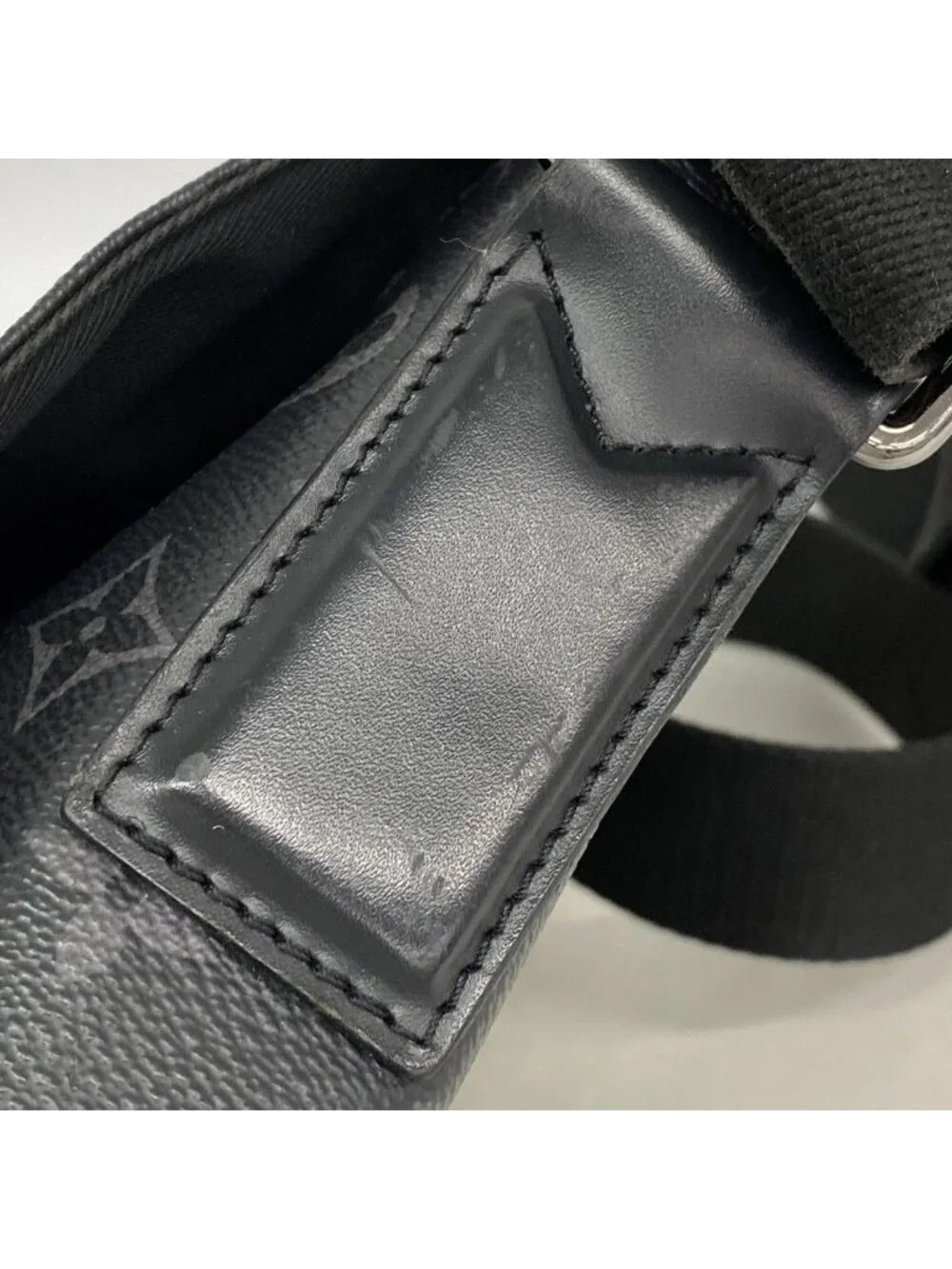 Louis Vuitton Shoulder Bag Monogram Eclipse District PM Black